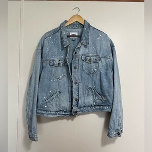 Old Navy Vintage Paint Splash Denim Jacket